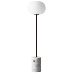MENU JWDA Floor Lamp, White Marble - Bronzed Brass