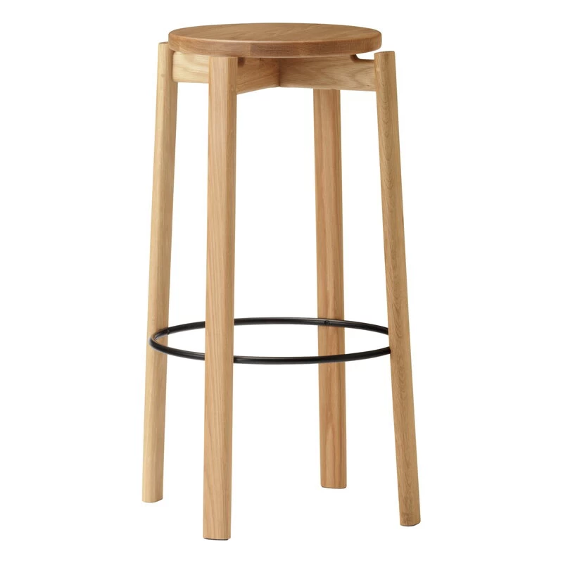 MENU Passage Bar Stool, 75 Cm, Oak 2 MENU Passage Bar Stool, 75 Cm, Oak - Image 2