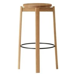 MENU Passage Bar Stool, 75 Cm, Oak 8 MENU Passage Bar Stool, 75 Cm, Oak -Furniture Deals Store 9115039 Passage Bar Stool Natural Oak Side