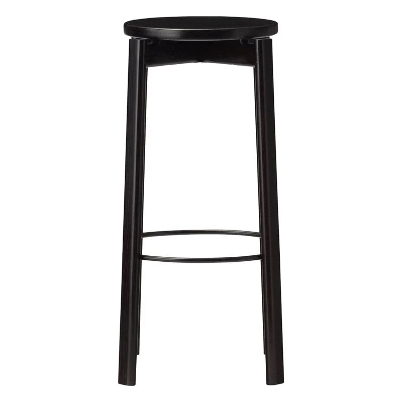 MENU Passage Bar Stool, 75 Cm, Dark Lacquered Oak 1 MENU Passage Bar Stool, 75 Cm, Dark Lacquered Oak