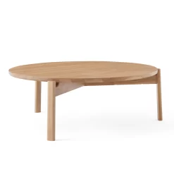Passage Lounge Table By Menu -Furniture Deals Store 9190039 Passage Lounge Table O90 Natural Oak Angle