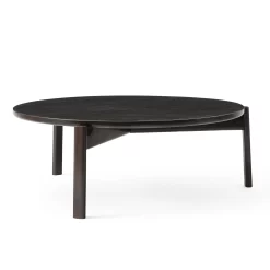 Passage Lounge Table By Menu -Furniture Deals Store 9190959 Passage Lounge Table O90 Dark Lacquered Oak Angle