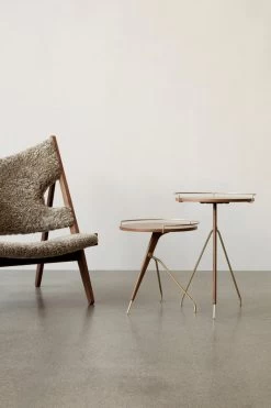 MENU Knitting Chair, Walnut - Sahara Sheepskin -Furniture Deals Store KNITF1 TM