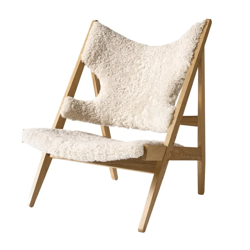 MENU Knitting Chair, Oak - Nature Sheepskin 1 MENU Knitting Chair, Oak - Nature Sheepskin