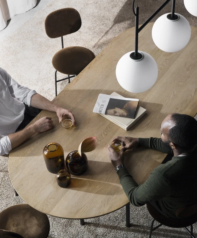 MENU TR Bulb Pendant With Frame, Black - Matte Opal 2 MENU TR Bulb Pendant With Frame, Black - Matte Opal - Image 2