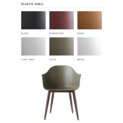 Harbour Chair Unupholstered With Wood Base By Menu -Furniture Deals Store MENUShellOptionsWood