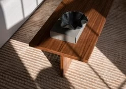 MENU Androgyne Lounge Table, Dark Oak -Furniture Deals Store MENU Androgyne Lounge Table Houkime Rug