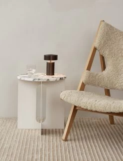 MENU Knitting Chair, Oak - Nature Sheepskin 11 MENU Knitting Chair, Oak - Nature Sheepskin -Furniture Deals Store MENU Androgyne Side Table Knitting Chair Column Table Lamp Houkime Rug