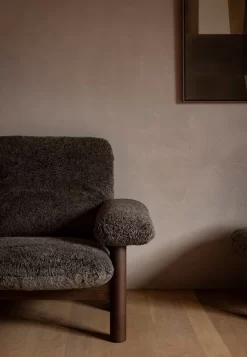 MENU Brasilia Lounge Chair, Dark Stained Oak - Root Sheepskin 10 MENU Brasilia Lounge Chair, Dark Stained Oak - Root Sheepskin -Furniture Deals Store MENU Brasilia Lounge Chair