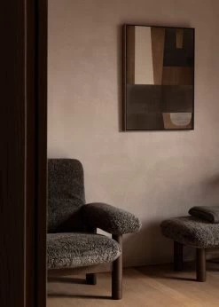 MENU Brasilia Ottoman, Dark Stained Oak - Root Sheepskin 9 MENU Brasilia Ottoman, Dark Stained Oak - Root Sheepskin -Furniture Deals Store MENU Brasilia Lounge Chair Brasilia Ottoman