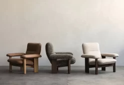 MENU Brasilia Lounge Chair, Dark Stained Oak - Root Sheepskin 11 MENU Brasilia Lounge Chair, Dark Stained Oak - Root Sheepskin -Furniture Deals Store MENU Brasilia Lounge Chair Gravel Rug 22 2