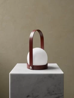 MENU Carrie Portable Table Lamp, Outdoor, Burned Red -Furniture Deals Store MENU Carrie LED Plinth