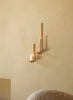 MENU Clip Wall Candle Holder, 34 Cm, Brass 8 MENU Clip Wall Candle Holder, 34 Cm, Brass -Furniture Deals Store MENU Clip Candle Holder Wall 2