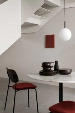 MENU TR Bulb Pendant, Black - Matte Opal 9 MENU TR Bulb Pendant, Black - Matte Opal -Furniture Deals Store MENU Co Chair Harbour Column Dining Table TR Pendant NNDW