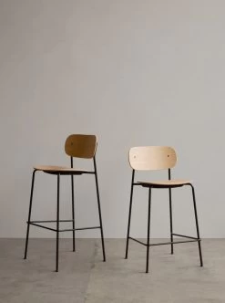 MENU Co Counter Chair 65,5 Cm, Black Steel - Oak -Furniture Deals Store MENU Co Counter Chair Co Bar Chair 00
