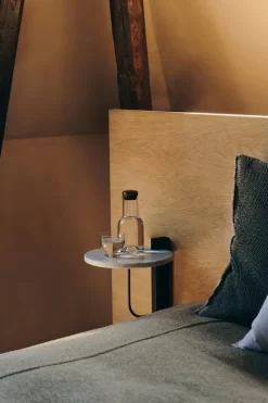 MENU Corbel Shelf, Dark Stained Oak - Carrara Marble -Furniture Deals Store MENU Corbel Shelf Water Bottle