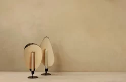 MENU Flambeau Candleholder, 30 Cm, Black - Brass -Furniture Deals Store MENU Flambeau Candle Holder 10 1