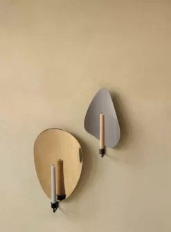 MENU Flambeau Wall Candleholder, 40 Cm, Black - Brass -Furniture Deals Store MENU Flambeau Candle Holder 8 1