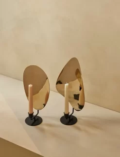 MENU Flambeau Candleholder, 30 Cm, Black - Brass -Furniture Deals Store MENU Flambeau Candle Holder Table 1