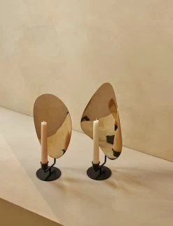 MENU Flambeau Candleholder, 34 Cm, Black - Brass 8 MENU Flambeau Candleholder, 34 Cm, Black - Brass -Furniture Deals Store MENU Flambeau Candle Holder Table