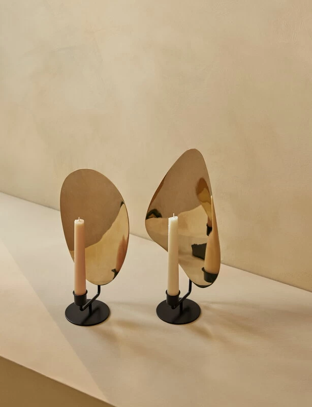 MENU Flambeau Candleholder, 34 Cm, Black - Brass 3 MENU Flambeau Candleholder, 34 Cm, Black - Brass - Image 3