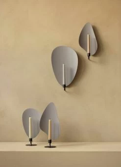 MENU Flambeau Candleholder, 30 Cm, Bronzed Brass - Grey -Furniture Deals Store MENU Flambeau Candle Holder Wall Table 5 2