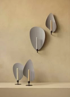 MENU Flambeau Candleholder, 34 Cm, Bronzed Brass - Grey -Furniture Deals Store MENU Flambeau Candle Holder Wall Table 5