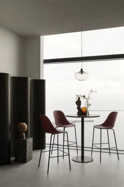 MENU Harbour Bar Side Chair 75 Cm, Red - Black Steel -Furniture Deals Store MENU Harbour Bar Side Chair Harbour Column Bar Table Bank Pendant Plinth