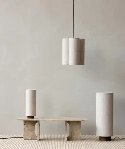 MENU Hashira Table Lamp, Raw Linen -Furniture Deals Store MENU Hashira Pendant Lamp Cluster Hashira Floor Lamp Hashira Table Lamp Androgyne Lounge Table Houkime Rug 5