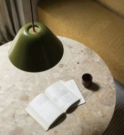 MENU Levitate Pendant, 28 Cm, Sage Green - Brass -Furniture Deals Store MENU Levitate Column Table