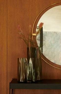 MENU Nimbus Mirror 110 Cm, Polished Brass -Furniture Deals Store MENU Nimbus Mirror Aer Vase