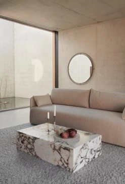 MENU Nimbus Mirror 110 Cm, Bronzed Brass -Furniture Deals Store MENU Nimbus Mirror Offset Saofa Plinth Duca 1