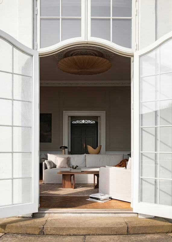 MENU Offset 3-seater Sofa With Loose Cover, Oat 4 MENU Offset 3-seater Sofa With Loose Cover, Oat - Image 4