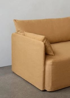 MENU Offset 2-seater Sofa With Loose Cover, Wheat -Furniture Deals Store MENU Offset Sofa Loose Cover 9 VS