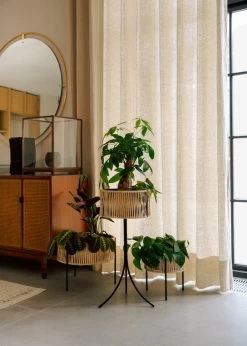 MENU Umanoff Planter, 27 Cm, Black - Rattan -Furniture Deals Store MENU Planters10