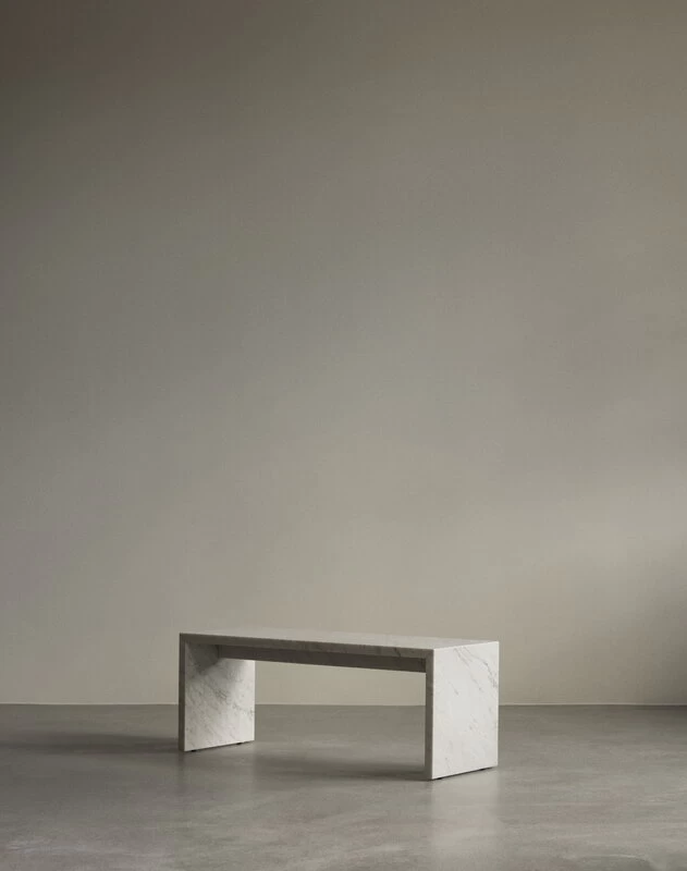 MENU Plinth Bridge Table, White Carrara Marble 6 MENU Plinth Bridge Table, White Carrara Marble - Image 6
