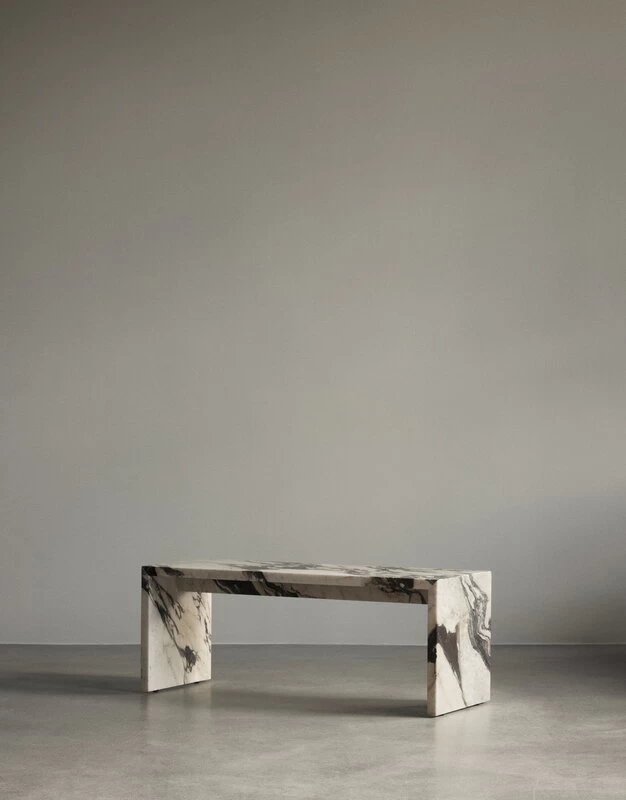 MENU Plinth Bridge Table, Calacatta Viola Marble 6 MENU Plinth Bridge Table, Calacatta Viola Marble - Image 6
