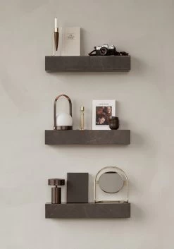 MENU Plinth Shelf, Brown Kendzo Marble -Furniture Deals Store MENU Plinth Shelf Umanoff Candle
