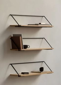 MENU Rail Shelf, Oak - Black 10 MENU Rail Shelf, Oak - Black -Furniture Deals Store MENU Rail Shelf NNDW Cup 2