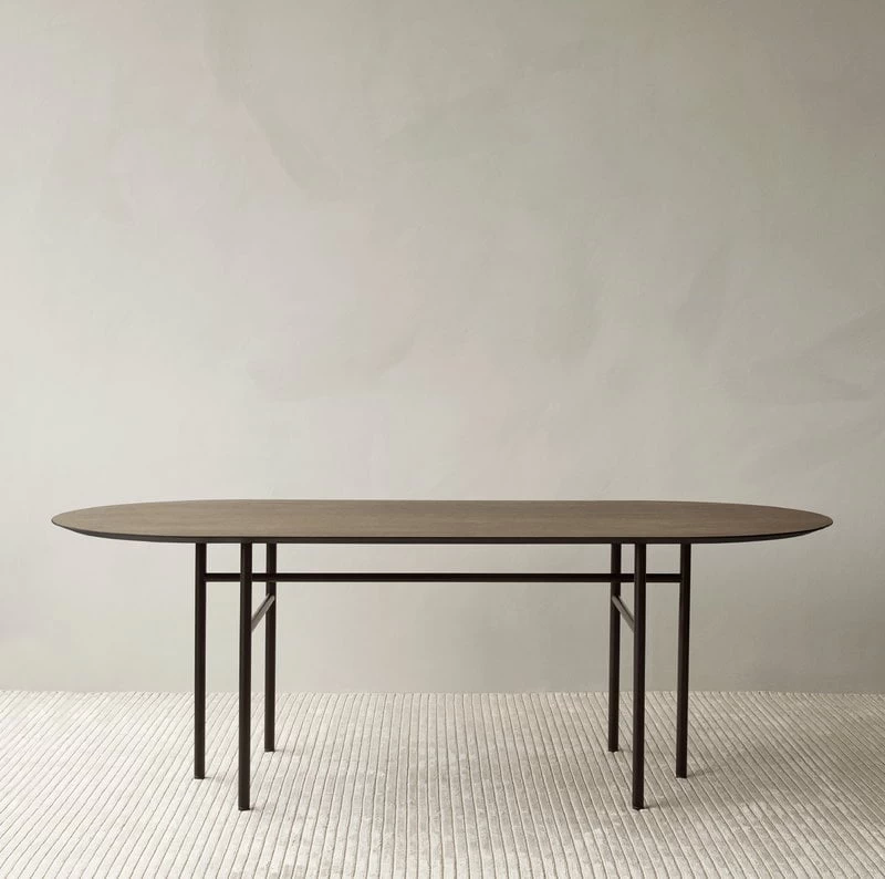 MENU Snaregade Table, Oval, 210 X 95 Cm, Dark Stained Oak 3 MENU Snaregade Table, Oval, 210 X 95 Cm, Dark Stained Oak - Image 3