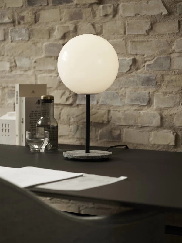 MENU TR Bulb Table Lamp, Grey Marble - Matte Opal 5 MENU TR Bulb Table Lamp, Grey Marble - Matte Opal - Image 5