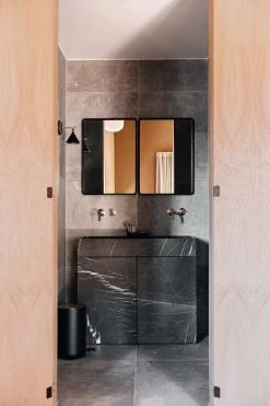 MENU Norm Wall Mirror, Rectangular, 50 X 70 Cm, Black -Furniture Deals Store MENU TheAudo BathJune2019 MD 02