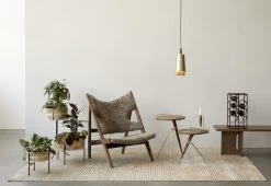 MENU Umanoff Pendant, Brass - Walnut -Furniture Deals Store MENU Umanoff Pendant Umanoff Side Table2C Knitting Chair Planters Wine Rack Houkime Rug