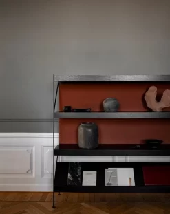 MENU Zet Storage System, H158, Black Steel - Black Oak -Furniture Deals Store MENU Zet Storage 2