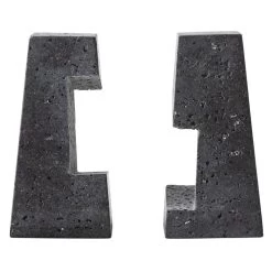 MENU Converge Bookends, Lava Stone