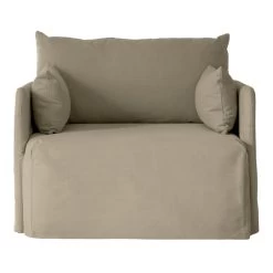 MENU Offset 1-seater With Loose Cover, Poppy Seed