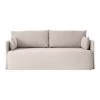 MENU Offset 2-seater Sofa With Loose Cover, Oat