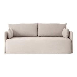 MENU Offset 2-seater Sofa With Loose Cover, Oat
