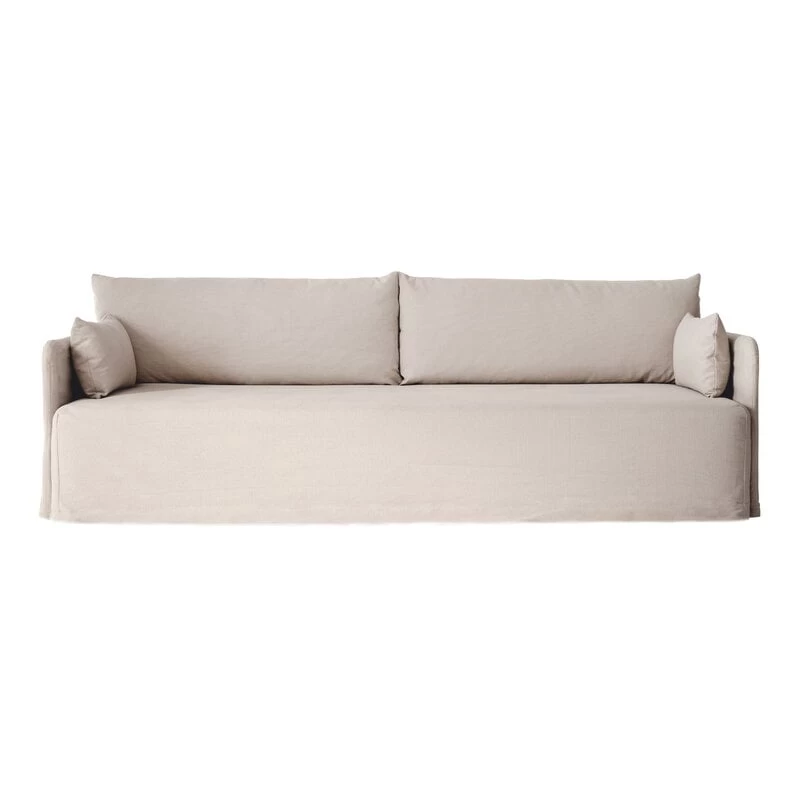 MENU Offset 3-seater Sofa With Loose Cover, Oat 1 MENU Offset 3-seater Sofa With Loose Cover, Oat