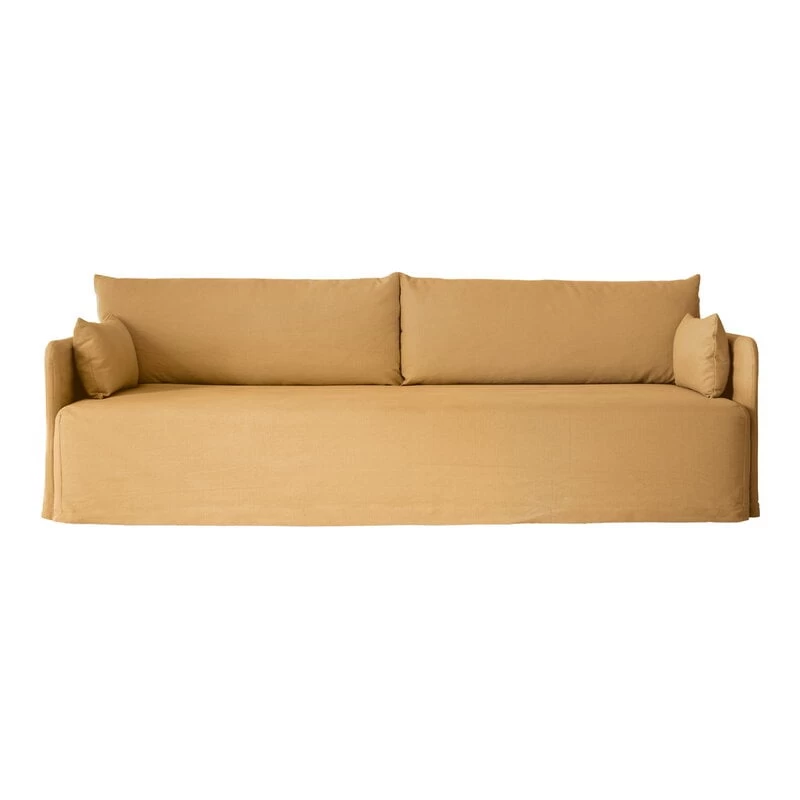 MENU Offset 3-seater Sofa With Loose Cover, Wheat 1 MENU Offset 3-seater Sofa With Loose Cover, Wheat